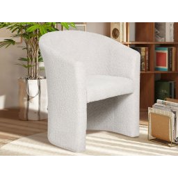 Fauteuil CARLOS bouclé zand