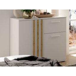 Commode GONZOLA 2 deuren 1 lade wit