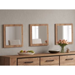 Set van 3 spiegels ELLIOT franse eik herfst