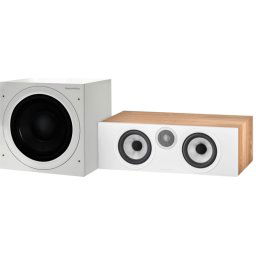 Bowers & Wilkins HTM6 S3 Bruin + ASW610 Wit