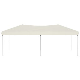 vidaXL Partytent inklapbaar 3x6 m crèmekleurig