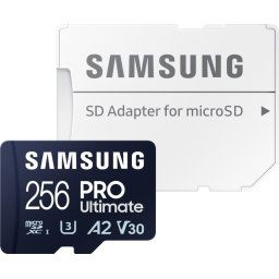 Samsung PRO Ultimate 256 GB (2023) microSDXC + SD Adapter