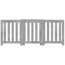 vidaXL Radiatorombouw 205x21,5x83,5 cm bewerkt hout betongrijs