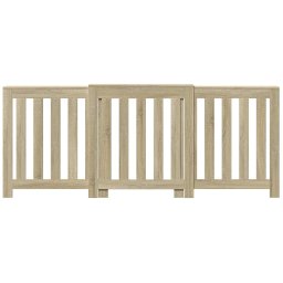 vidaXL Radiatorombouw 205x21,5x83,5 cm bewerkt hout sonoma eikenkleur