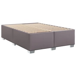 vidaXL Bedframe kunstleer grijs 140x200 cm