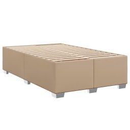 vidaXL Bedframe kunstleer cappuccinokleurig 120x200 cm