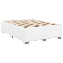 vidaXL Bedframe kunstleer wit 140x200 cm