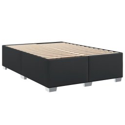 vidaXL Bedframe kunstleer zwart 140x190 cm