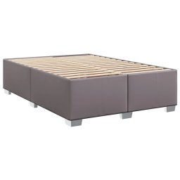 vidaXL Bedframe kunstleer grijs 140x190 cm