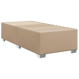 vidaXL Bedframe kunstleer cappuccinokleurig 100x200 cm