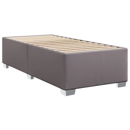 vidaXL Bedframe kunstleer grijs 90x190 cm