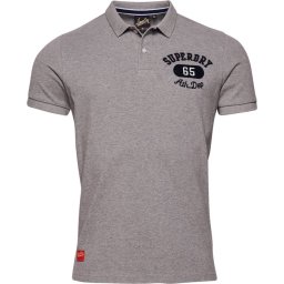 Superdry - Maat M - Vintage Superstate Polo Heren Poloshirt - Grijs