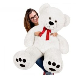 Monzana Knuffelbeer - Pluche - 120cm - Wit