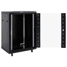 vidaXL Netwerkkast 15U 19" IP20 60x45x86 cm zwart