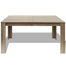 vidaXL Eettafel 140x80x75 cm eikenkleurig