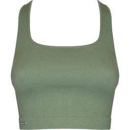 MAGIC Bodyfashion - Maat M - Lounge Crop Tanktop Green Vrouwen
