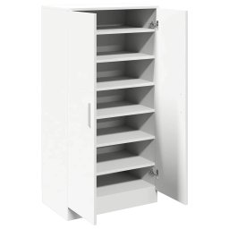 vidaXL Schoenenkast met 7 schappen wit