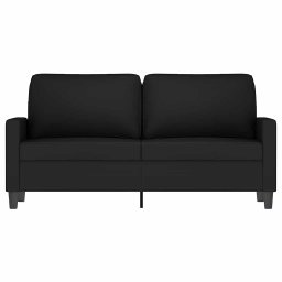 vidaXL Tweezitsbank 140 cm fluweel zwart