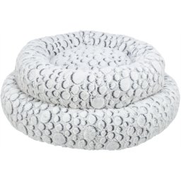 TRIXIE HONDENMAND MILA ROND PLUCHE WIT / GRIJS 60X60 CM