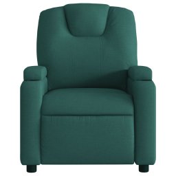 vidaXL Fauteuil verstelbaar stof donkergroen