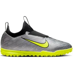 Nike Jr. Zoom Mercurial Vapor 15 Academy - Maat 38 - XXV TF Voetbal schoenen kinderen zilver