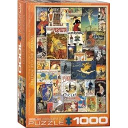 Vintage Bicycle Posters Puzzel (1000 stukjes)