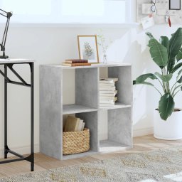 vidaXL Boekenkast 68,5x32x68,5 cm bewerkt hout betongrijs