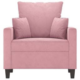 vidaXL Fauteuil 60 cm fluweel roze