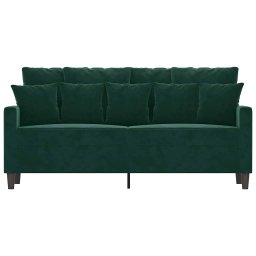 vidaXL Tweezitsbank 140 cm fluweel donkergroen
