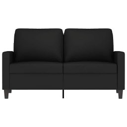 vidaXL Tweezitsbank 120 cm fluweel zwart