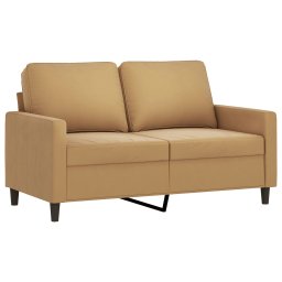 vidaXL 2-delige Loungeset met kussens fluweel bruin