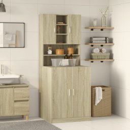 vidaXL Wasmachinekast 70,5x24x90 cm sonoma eikenkleurig