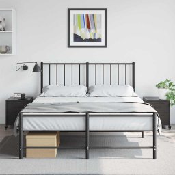 vidaXL Nachtkastjes 2 st 36x39x43,5 cm staal zwart