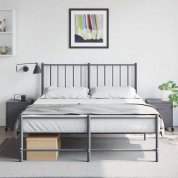 vidaXL Nachtkastjes 2 st 36x39x43,5 cm staal antracietkleurig