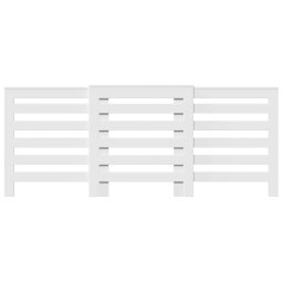 vidaXL Radiatorombouw 205x21,5x83,5 cm bewerkt hout wit