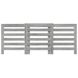 vidaXL Radiatorombouw 205x21,5x83,5 cm bewerkt hout grijs sonoma eiken
