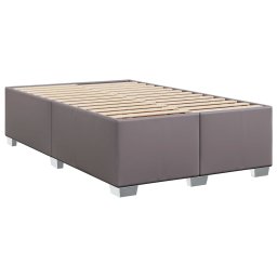 vidaXL Bedframe zonder matras 120x190 cm kunstleer grijs