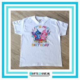 Verjaardag Shirt Angel & Stitch