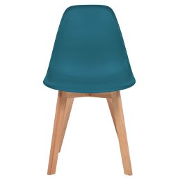 vidaXL Eetkamerstoelen 6 st kunststof turquoise