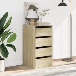 vidaXL Ladekast 40x41x76 cm bewerkt hout sonoma eikenkleurig
