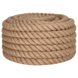 vidaXL Touw 25 m lang 30 mm dik jute