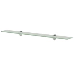 vidaXL Schappen zwevend 2 st 80x20 cm 8 mm glas