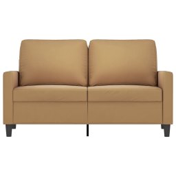 vidaXL Tweezitsbank 120 cm fluweel bruin