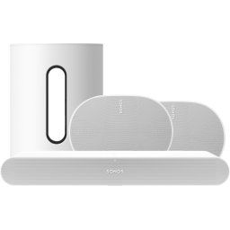 Sonos Ray Wit + 2x Era 300 Wit + Sub Mini Wit