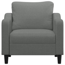 vidaXL Fauteuil 60 cm stof donkergrijs