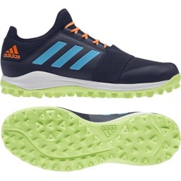 adidas Divox -maat 39 1/3- Sportschoenen - Korfbal - TF (Turf) - Blue-Green