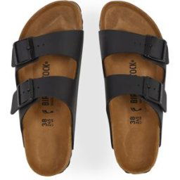 Slippers Schoenen Birkenstock Arizona Birko Flor Zwart Dames 37