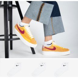 Nike Chaussettes X3 Quarter Wit Dames 43/46