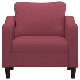 vidaXL Fauteuil 60 cm stof wijnrood
