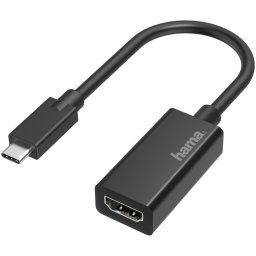 Hama Video-adapter USB-C naar HDMI Ultra-HD 4K HDMI kabel Zwart